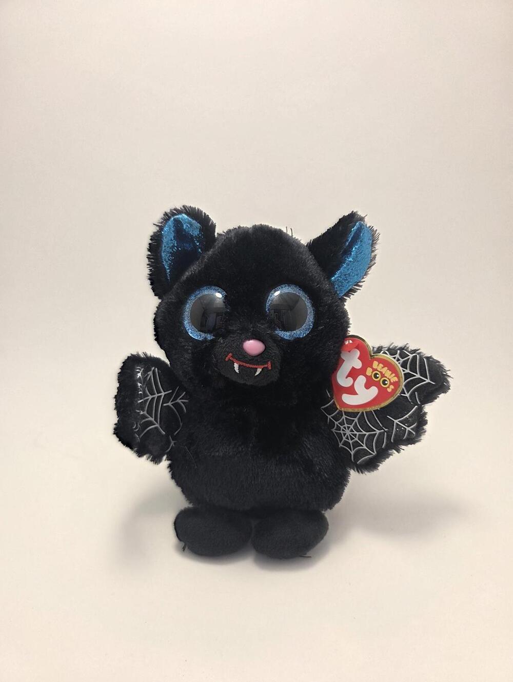Ty Beanie Boo “Batrick” the Black and Blue Bat (6 inch)